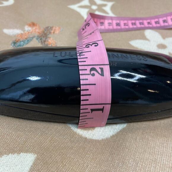 LULU GUINNESS LONDON HardCase Eyeglasses Sunglasses Reading Glasses Shinny Blk - Picture 7 of 7